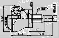 ШРУСы(граната) Mercedes ME-018 A/B-class W245, W169 2005-2011 наружный правый и левый