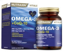 Nutraxin Omega 3 + CoQ-10,  60 капсул