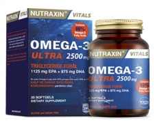 Omega-3 Ultra Nutraxin 2500 mg, 30 капсул - фото 1 - id-p91446704