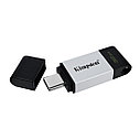 USB-накопитель Kingston DT80/32GB 32GB Type-C Серебристый, фото 2