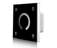 Панель SMART-P4-DIM-G-IN Black (12-24V, 4x3A, Sens, 2.4G) (arlight, IP20 Пластик, 5 лет)