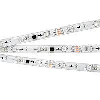 Светодиодная лента SPI-5000SE-5060-30 12V Cx3 RGB (10mm, 7.2W/m, IP65) (arlight, Закрытый, IP65)