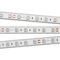Светодиодная лента RTW 2-5000PGS 24V Yellow 2x (5060, 300 LED, LUX) (Arlight, 14.4 Вт/м, IP67)