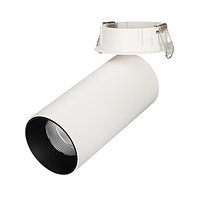 Светильник SP-POLO-BUILT-R65-8W Warm3000 (WH-BK, 40 deg) (arlight, IP20 Металл, 3 года)
