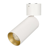 Светильник SP-POLO-SURFACE-FLAP-R65-8W Warm3000 (WH-GD, 40 deg) (arlight, IP20 Металл, 3 года)
