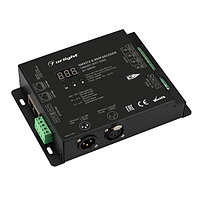 Декодер SMART-K57-DMX (230V, 4x2A, XLR3) (arlight, IP20 Металл, 5 лет)