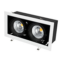 Светильник CL-KARDAN-S375x190-2x25W Day4000 (WH-BK, 30 deg) (arlight, IP20 Металл, 3 года)