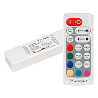 Контроллер ARL-MINI-RGBW-4x2.5A (5-24V, RF ПДУ 20кн) (arlight, IP20 Пластик, 1 год)