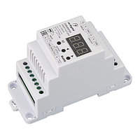 Конвертер SMART-K37-DMX (12-24V, SPI, DIN, 2.4G) (arlight, Металл)