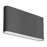 Светильник SP-WALL-FLAT-S170x90-2x6W Warm3000 (GR, 120 deg, 230V) (arlight, IP54 Металл, 3 года)
