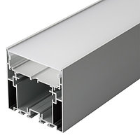 Профиль с экраном S2-LINE-7977-2500 ANOD+OPAL (arlight, Алюминий)
