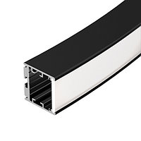 Профиль SL-ARC-3535-D1500-W90 BLACK (1180мм, дуга 1 из 4) (arlight, Алюминий)