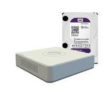Видеорегистратор IP Hikvision DS-7104NI-SN/P+ жесткий диск WD10PURX, фото 2