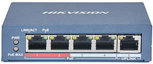 Коммутатор Hikvision DS-3E0105P-E/M