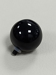 Шарик 2,5 см / чёрный (для браслетов СО) / EB 21