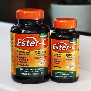 Ester-C с биофлавоноидами American Health Витамин С 500 мг, 90 вегетарианских таблеток