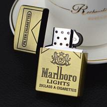 Подарочный набор 4-в-1 с бензиновой зажигалкой LIGHTER CLASSIC (Золотой / Marlboro), фото 3