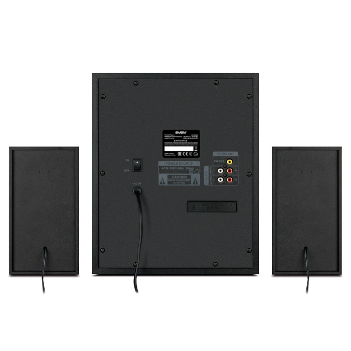 SVEN MS-2080 акустическая система 2.1 с Bluetooth, проигрывателем USB/SD, FM-радио, дисплеем, ПДУ - фото 8 - id-p91484823
