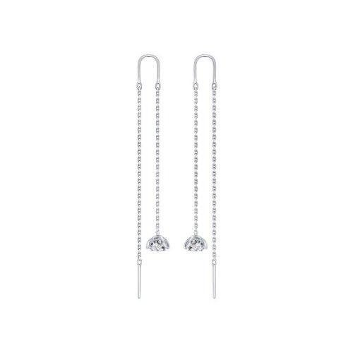 Колье Diamant (SOKOLOV) серебро с родием, сапфир нат. 94-270-01102-2
