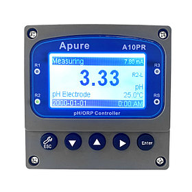 A10PR Промышленный pH/ОВП контроллер (реле, выход 4-20мА, питание 220В) в комплекте с GRT1010 Промышленный pH