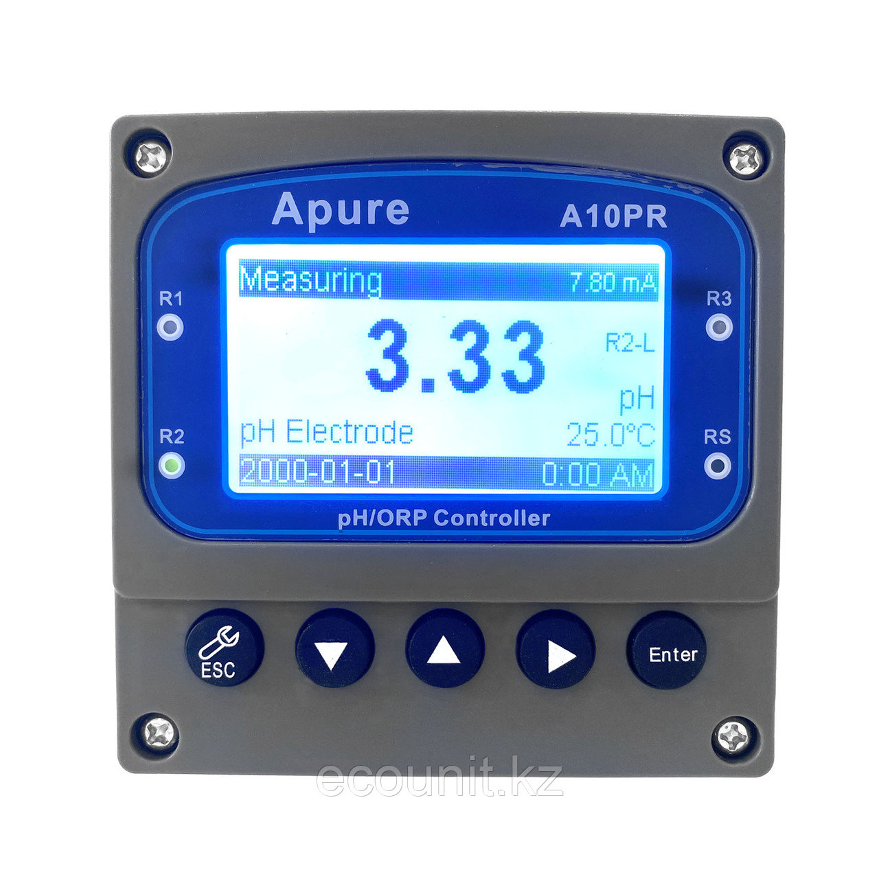 A10PR Промышленный pH/ОВП контроллер (реле, выход 4-20мА, питание 220В) в комплекте с GRT1320