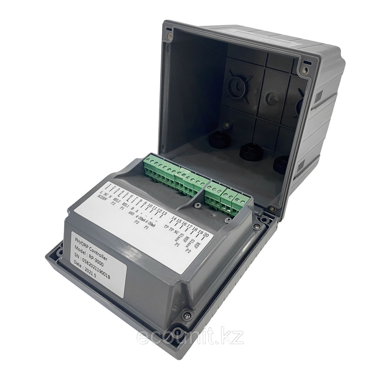 RP-3000 Двухканальный промышленный pH/ОВП контроллер (реле, выход 4-20мА, питание 220В) в комплекте с GRT1010T - фото 5 - id-p91498368