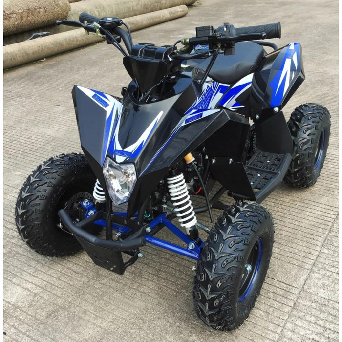 Детский квадроцикл бензиновый MOTAX GEKKON 70cc 1+1 (реверс), черно-синий