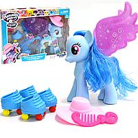 Игровой набор "Моя маленькая пони" со световыми и музыкальными эффектами Romantic Merry голубая