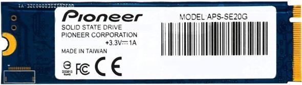 PIONEER APS-SE20G-256 Твердотельный накопитель SSD 256GB M.2 2280 PCIe Gen3x4 R/W up to (3100/1000)