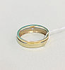 Обручальное кольцо с фианитом / красное золото-20 размер, фото 2