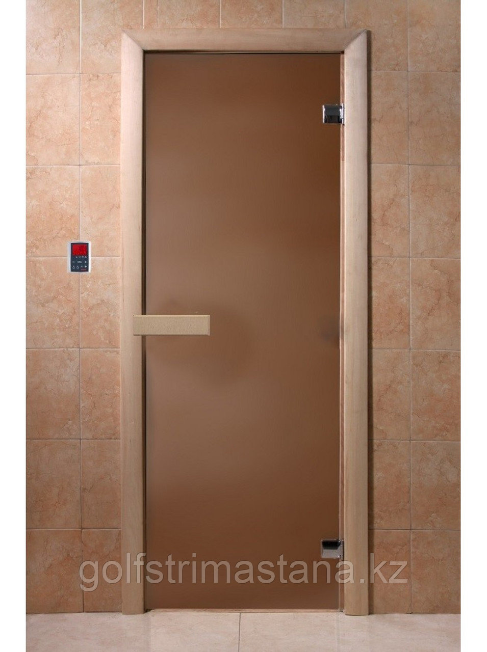 Дверь для бани "Бронза матовая" 1900*700, 6мм, 2 петли