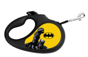 Поводок-рулетка WAUDOG с рисунком "Бэтмен Желтый", размер XS, размер XS, до 12 кг, 3 м черный