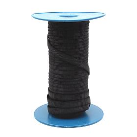 Лента бретельная 10мм,чёрная,10 м