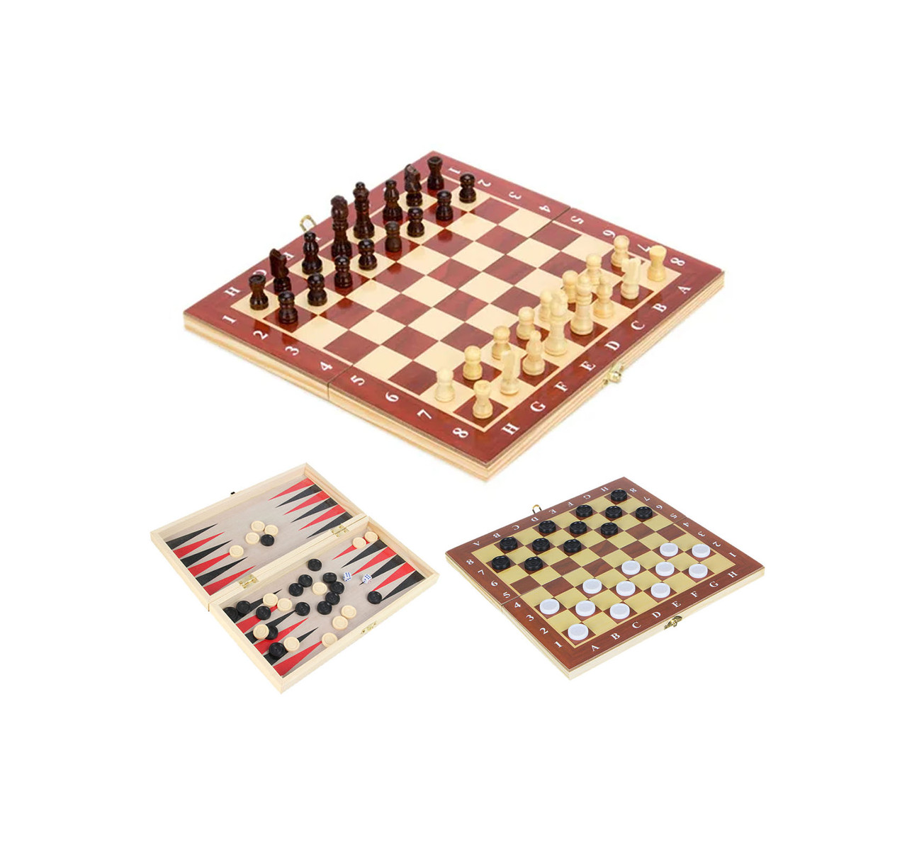 Игры 3в1 15*29см (шаш, шах, нар) Китай - фото 1 - id-p91511165