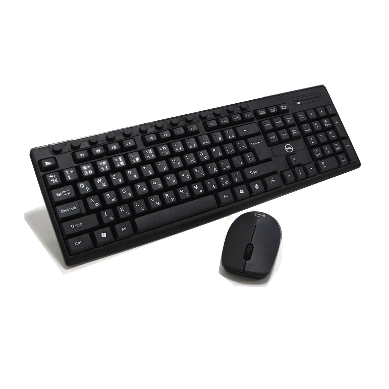 Комплект клавиатура и мышь беспроводные с USB- приемником на батарейках ...