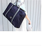 Складная сумка, синяя и бирюзовая, фото 4