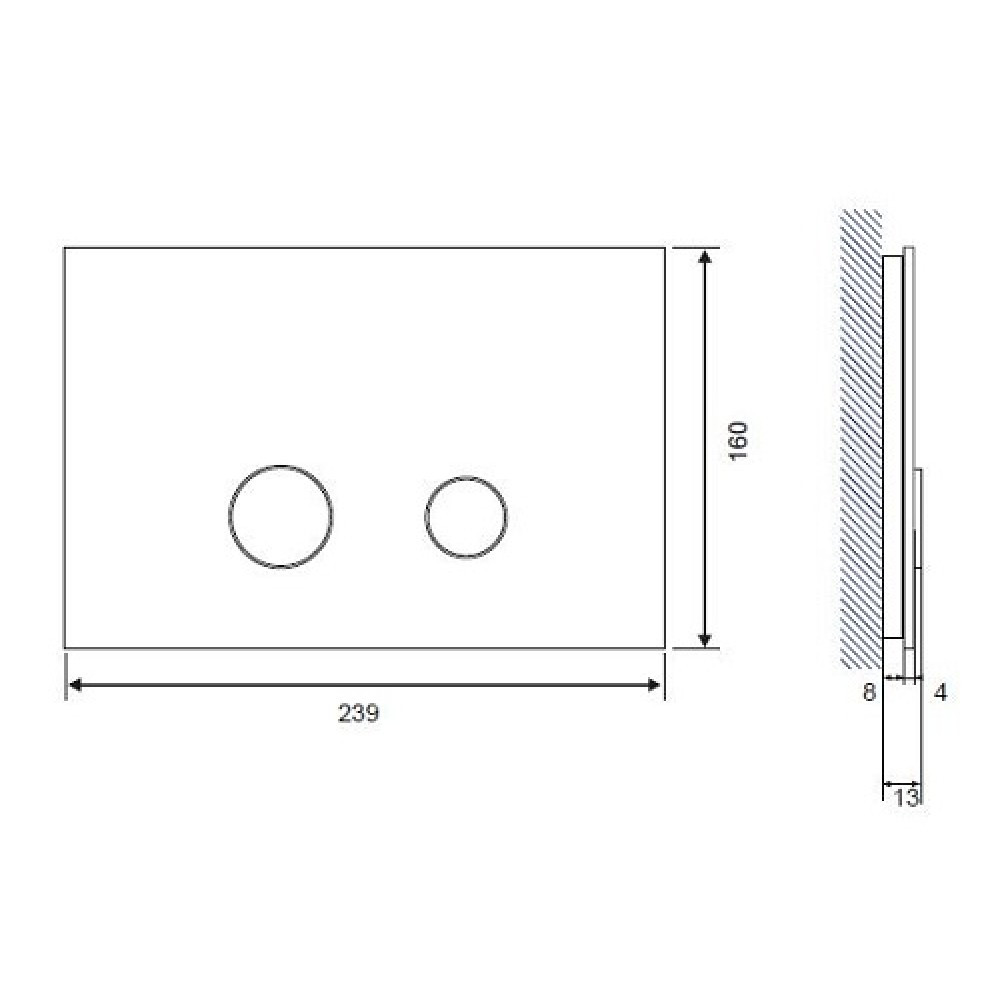 Кнопка STERO для LINK PRO/VECTOR/LINK/HI-TEC стекло белый - фото 2 - id-p91515003