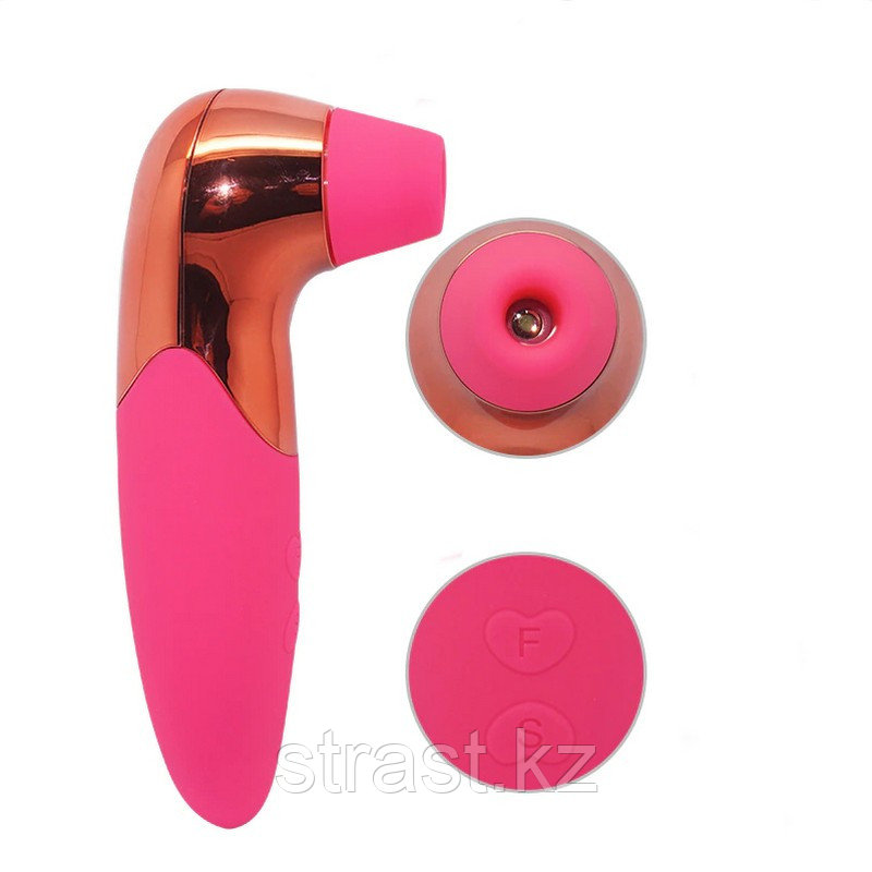 Вакуумный стимулятор клитора Pro-X5 Suck Massager розовый 16 см