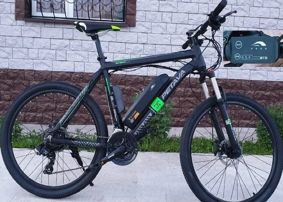36v 250w, аккум. Li-ion 36v 10 A/H. Электровелосипед PETAVA Рама 21". Колеса 26".