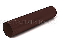 Труба соединительная 1,0 м D100 мм Коричневая