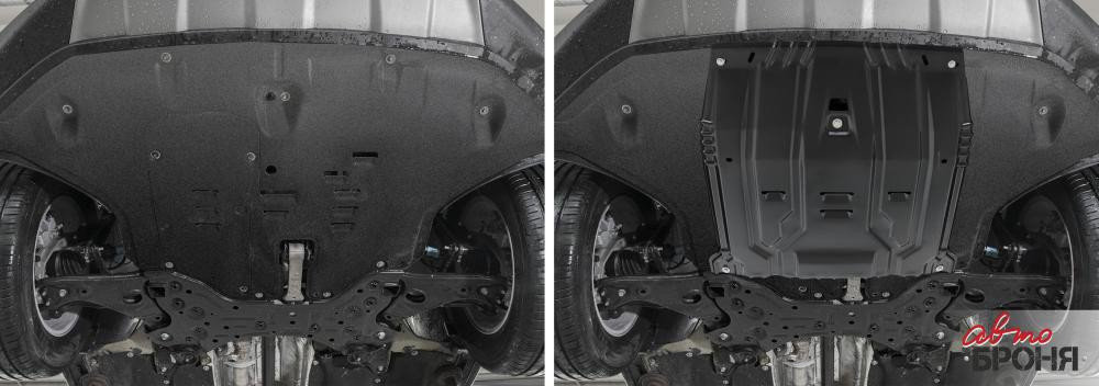Защита двигателя и КПП для Kia Sorento (Sorento Prime) 2015-2020, V - 2.2d; 2.4; 3.5, фото 2