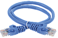 ITK Коммутационный шнур (патч-корд), кат.5Е UTP, 1м, синий шт