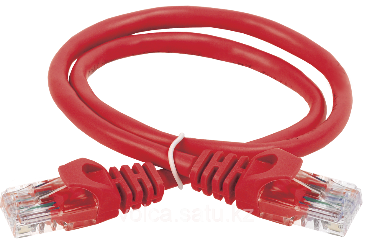 ITK Коммутационный шнур (патч-корд), кат.5Е UTP, 3м, красный шт - фото 1 - id-p91516799