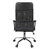 Кресло для руководителя Helmi HL-E16 "Content", ткань, сетка, экокожа, черное, фото 3
