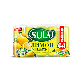 Мыло туалетное Sulu "Лимон", 5*70 гр