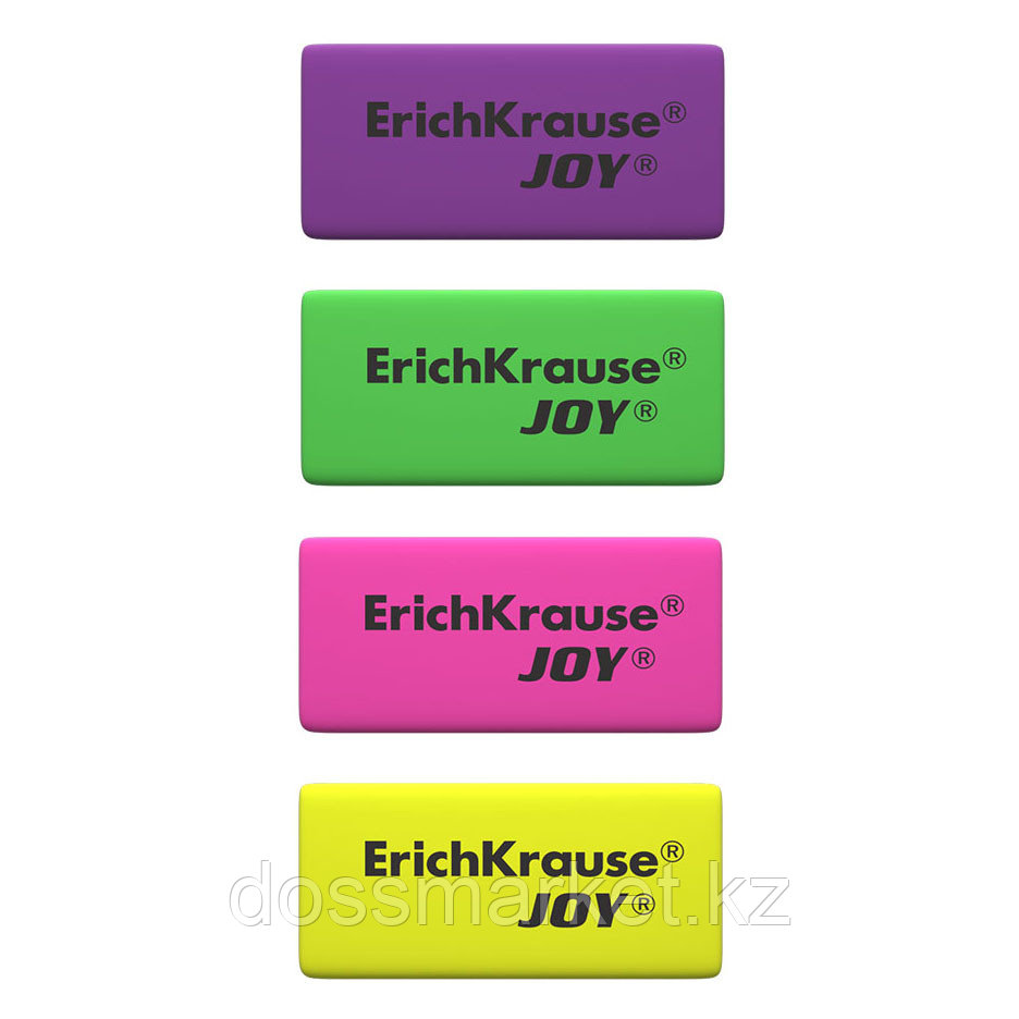 Ластик ассорти, 50х22х12 мм, мягкий, гипоаллергенный, JOY, ERICH KRAUSE