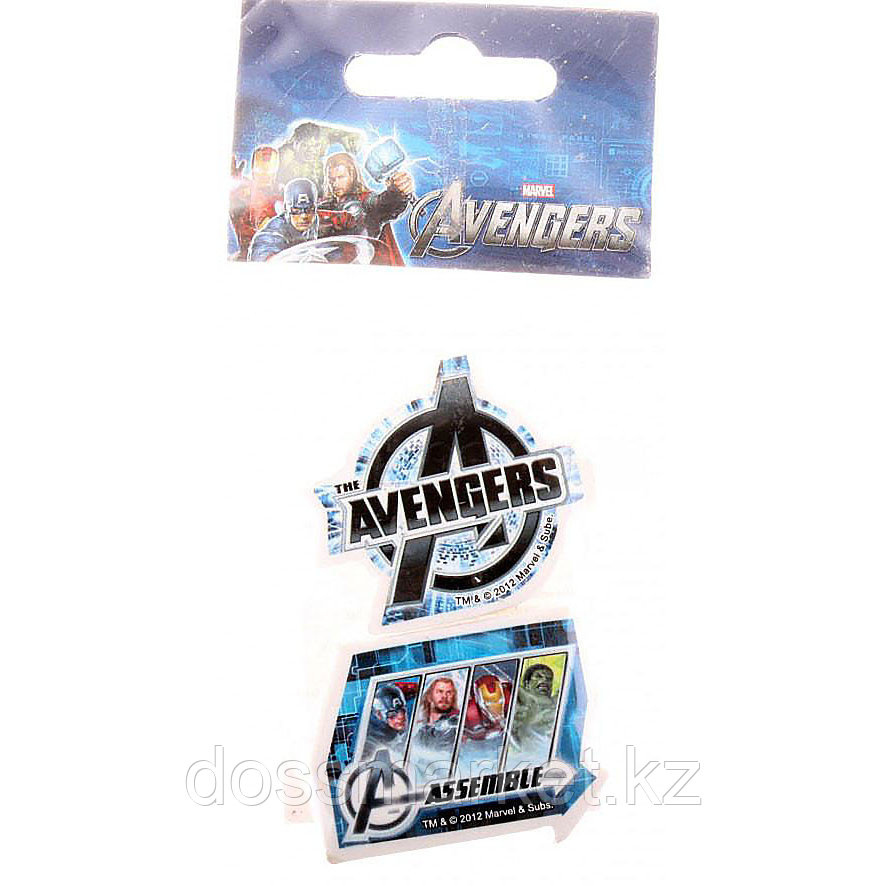 Ластик, каучуковый, 2 шт. Avengers, Академия Групп