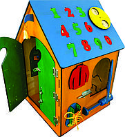 Бизиборд "Дом" 2 в 1 (контейнер для игрушек) 65*43*40 см 300, 460, 320