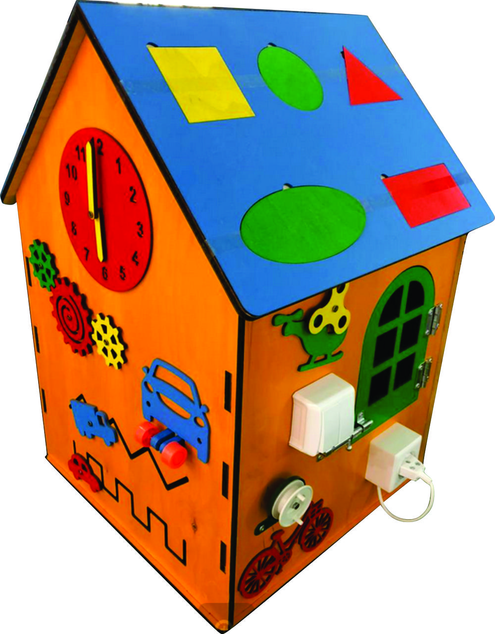 Бизиборд "Дом" 2 в 1 (контейнер для игрушек) - фото 5 - id-p91538942
