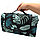 Пляжный коврик-сумка складной непромокаемый текстиль 150х180 см темный тропический узор, фото 4